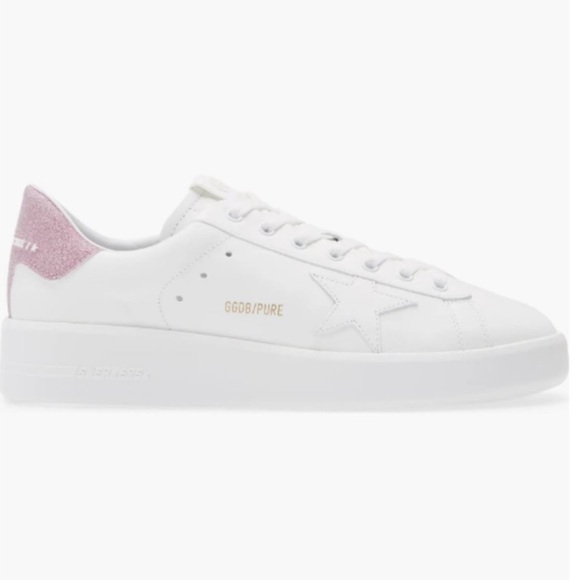 Golden Goose Shoes - Golden Goose PURESTAR
Low Top Sneaker (white / pink glitter) Size 38 UK